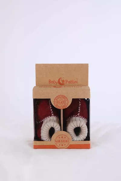 طفل فتاة صبي  ٪ الجوارب الجلدية Pantduf حديثي الولادة الخطوة الأولى صندوق الأحذية هدية 