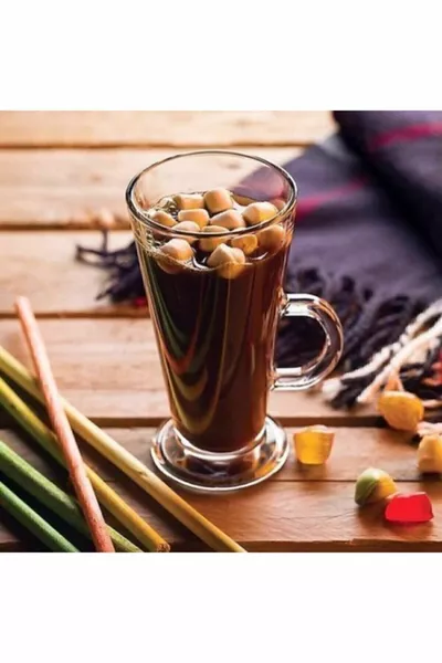 مقبض لاتيه زجاجي 6 قطع  الحجم:  سم مكعب الارتفاع:  مم