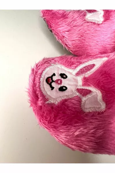 Tavşan Temalı, Pembe Ev Botu ,Panduf, Bebek , Çocuk Patiği , Kaydırmaz Tabanlı Patik