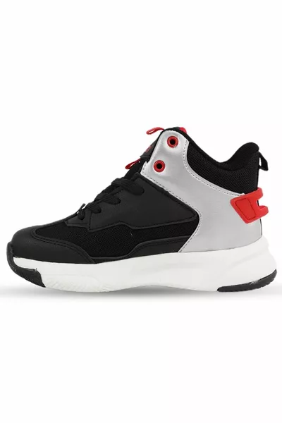 Cool London Unisexe Orthopédique Enfants Basket-ball Chaussures NOIR