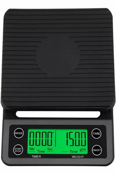 3 kg Time Setting Precision Coffee Scale Weighing 0.1gr Precision Mixed Multicolor Importer G