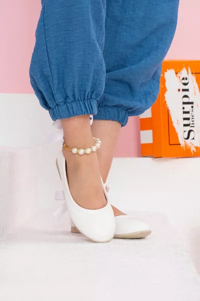 شقق باليه للأطفال ، شقق باليه لؤلؤة للفتيات ، شقق باليه للأطفال العظام