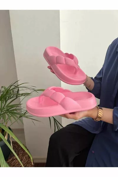 Unisex Flip Flops Ultra Light Soft Thick Sole Non Slip Beach Pool Garden Sea Slippers