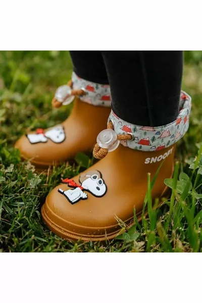 Unisex Kids Caramel Regenlaarzen BIMBI SNOOPY