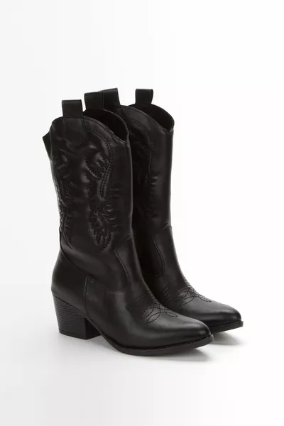 أحذية رعاة البقر المطرزة بسحاب