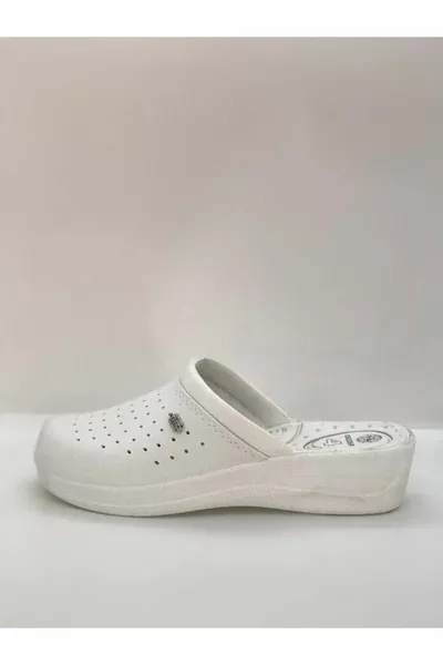 Женские белые тапочки Sabo