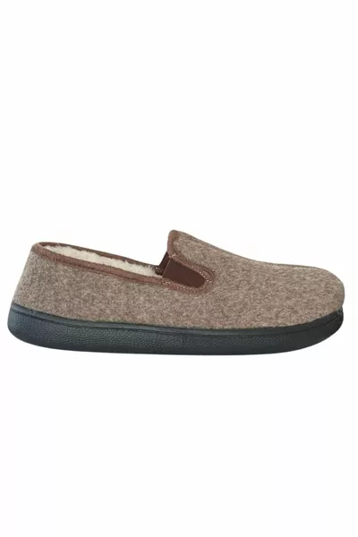 K  Коричневая мужская домашняя обувь