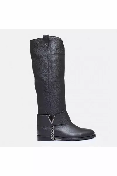 STIVALI DA DONNA IN VERA PELLE  TAGLIA GRANDE