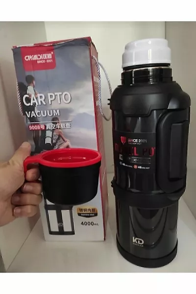Voiture PTO 4 Litres 1pc  Heures Chaud Froid Acier Inoxydable Alpineer Thermos