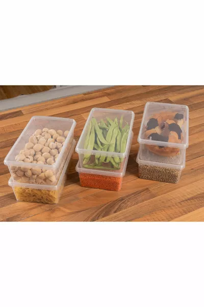 Conteneur de stockage  pièces 2 lt verrouillé, congélateur, réfrigérateur, provisions, jouets, nourriture, café, boîte de matériel, nourriture