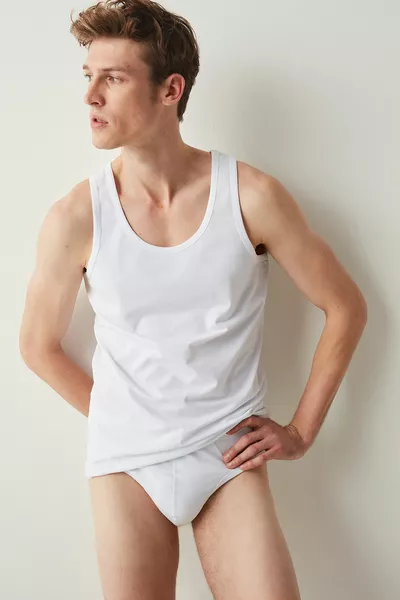 Débardeur 2 pièces multicolore homme à bretelles épaisses