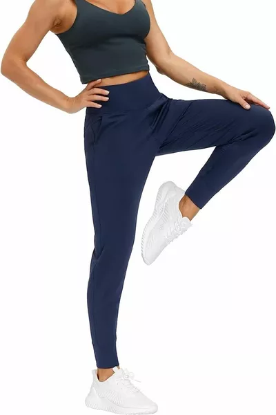 Женские йоги с высокой талией Беговые тренировки Джоггеры Легкие спортивные штаны