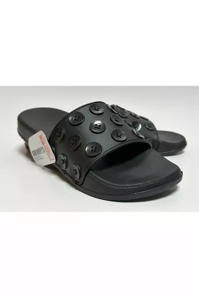 Suola anatomica pulsante dettagliato in plastica morbida extra leggera donne piscina mare spiaggia casa e pantofole da strada