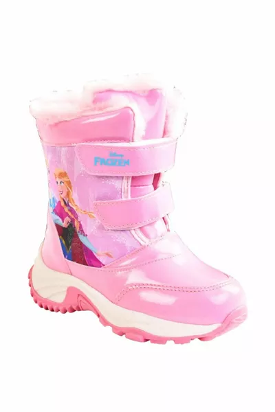 إلسا بنات الوردي / أرجواني عدم الانزلاق نعل الفراء أحذية الثلج