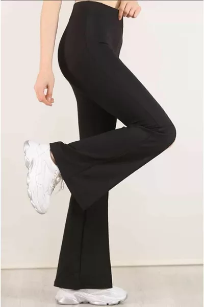 Ремень с высокой талией испанские широкие штанины из ткани Diver