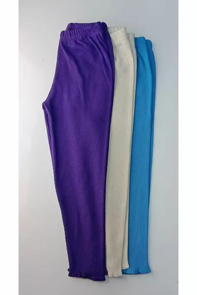 Lycra Flexible Filles-Garçons 3 Pièces Collants Simple Dessous Couleur Mixte