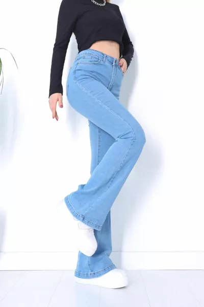 Lina Tall Flare Lichtblauwe Spaanse Jeans Jeans