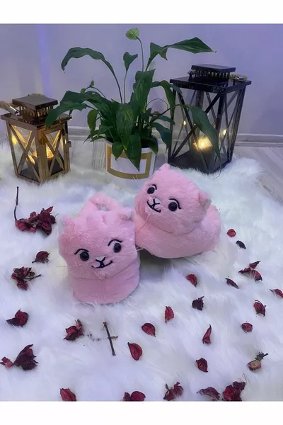 Panduf Милая Кошечка Фигурка Животного Зимние Домашние Тапочки