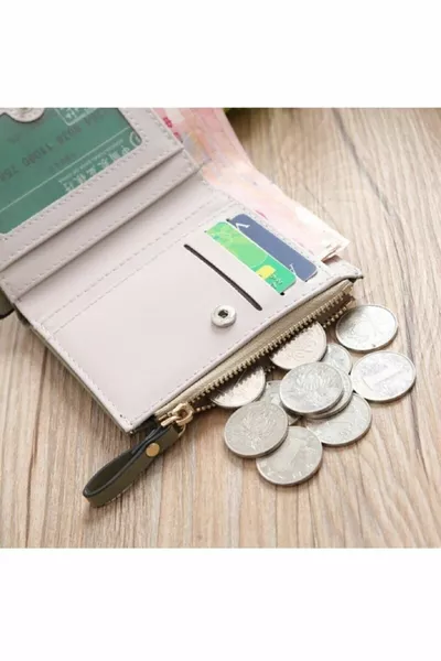 السنجاب مطرزة المرأة عملة مقصورة تصميم محفظة