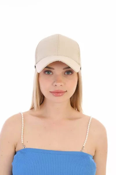 Unisex Adjustable Beige Sport Basic Hat