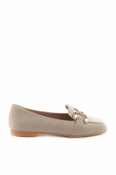 Mocassins Femme Nubuck Beige 