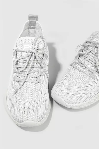 Ice Ornament Noué Cloth Sneakers 