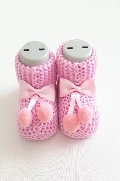 Baby Booties Stricken 0-6 Monate