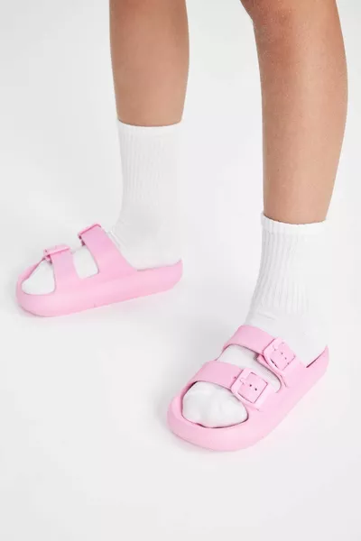 Слип на зубчатой подошве для девочек на тапочках Eva SM