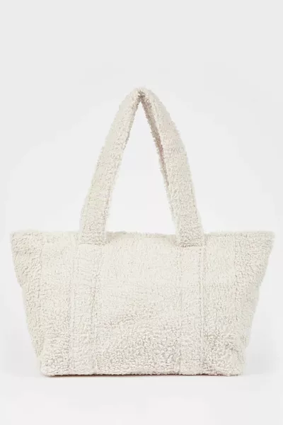 Sac à bandoulière fourre-tout en fausse fourrure pour femmes azns