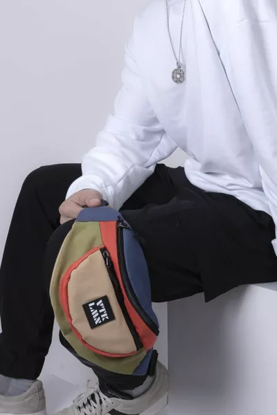 Унисекс цветна чанта за рамо и талия