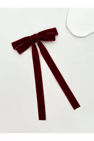 fermoir double noeud en velours