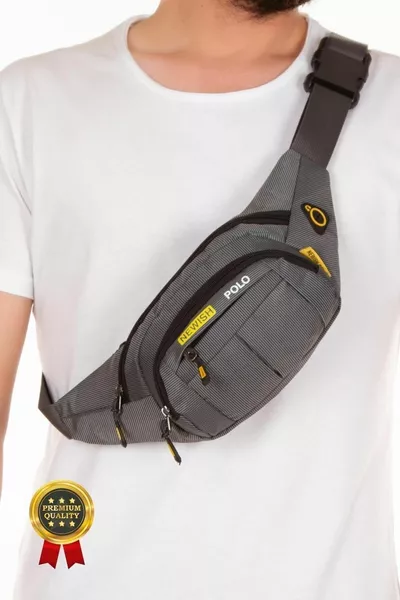 Adelina Earphone Usb Output Waist And Cross Shoulder Bag Chest Travel Freebag