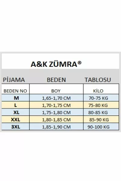 طقم بيجاما رجالي شتوي قطني ممشط