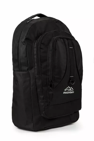 Wasserdichter Bergsteigerrucksack, übergroße schwarze Campingtasche, Wandertasche mit Fach, Soldatentasche