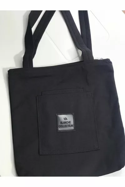 Женская черная молния холстовая мягкая ткань рукав и плечо сумка для матери студенческая сумка