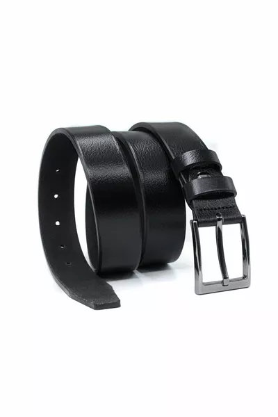 Classic Men's Belt % Leather 3.5 cm Single Layer