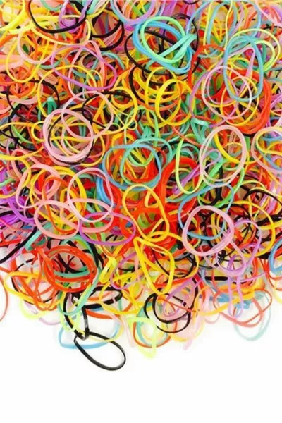  pièces élastique de tresse de cheveux colorés