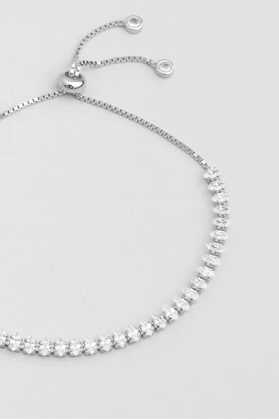 Design moderno Bracciale regolabile in argento per vie d'acqua placcato in oro bianco  carati