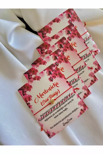 سوار مارتينيشكا ولاكي كلوفر المطلي بالذهب المكون من 5 عبوات (حزمة هدايا البطاقة)