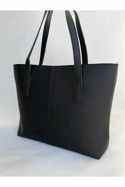 المرأة السوداء حقيبة العمل المدرسية حقيبة الكتف حقيبة كبيرة واسعة اليومية حقيبة يدوية حقيبة أنيقة