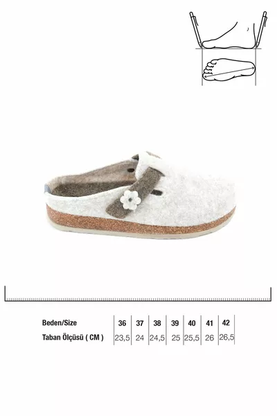 Pantofole da donna con suola in sughero invernale