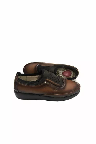 Rodexxo  جلد طبيعي العظام حجر مطرزة أحذية الأم مع هلام كعب