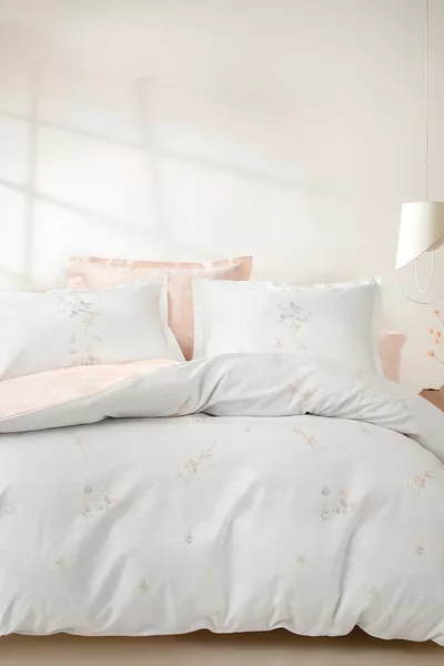 Ember Tweepersoons Ranforce Beddengoed Set - Poeder