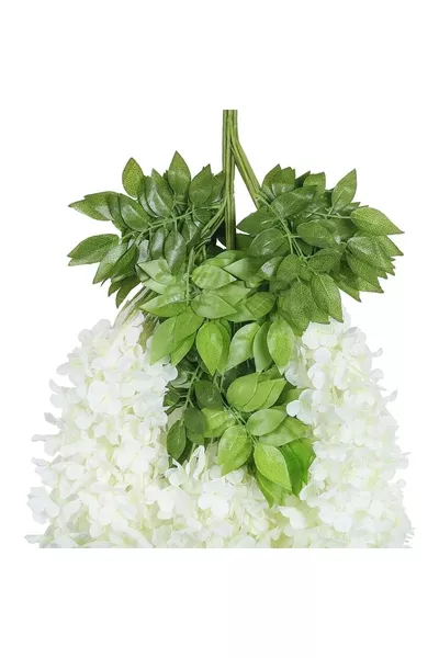 3 branches d'acacia blanche tombante, chaque branche avec 3 grappes, décoration pour fiançailles et mariage