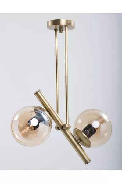 Libra Antiqued Finish Crystal Glass Chandelier