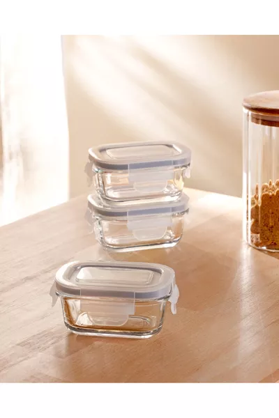 Marle 3er-Set Rechteckige Mini-Aufbewahrungsbehälter - ML