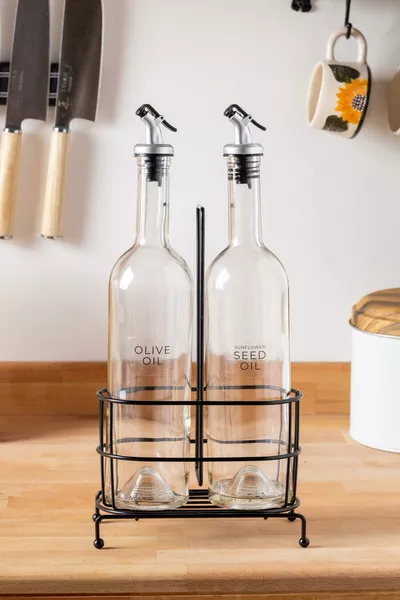 Huilier noir Cremma avec double support