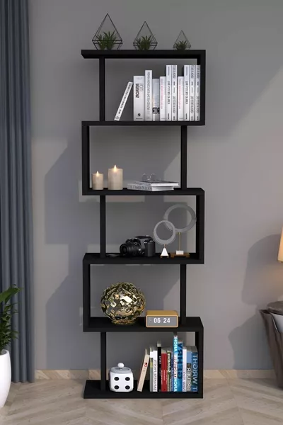 Zero Decorative Bookshelf Black