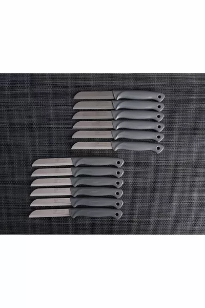 Glittery Gray Fruit Knife