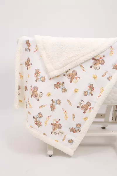 Puffy Babydecke Cm Schafsfell Musselin-Decke - 